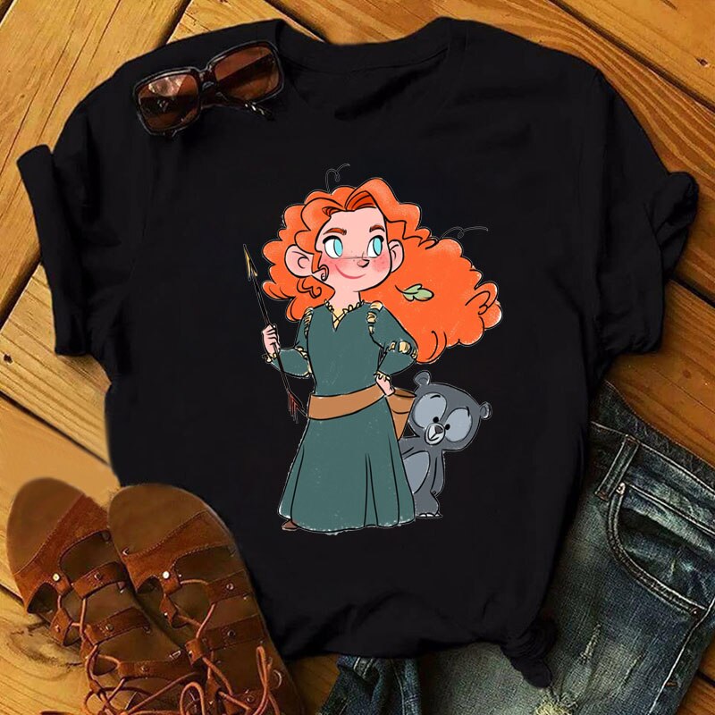 DressBetty - Cute Disney Princess Crew Neck Women's Top