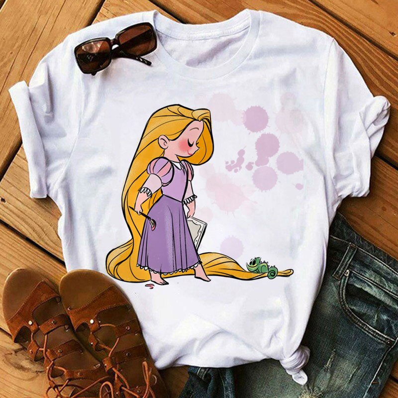 DressBetty - Cute Disney Princess Crew Neck Women's Top