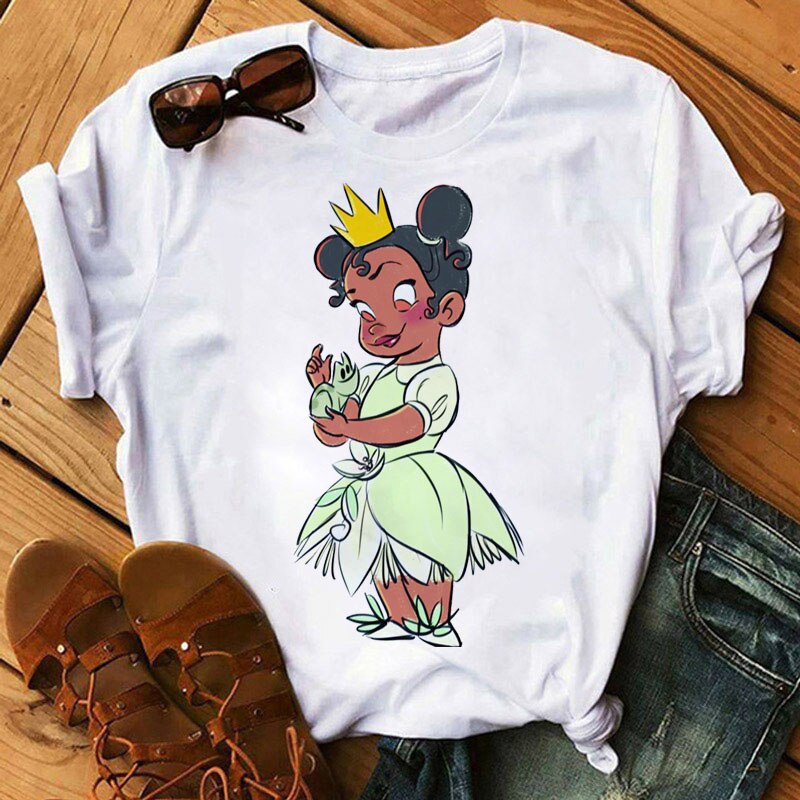 DressBetty - Cute Disney Princess Crew Neck Women's Top