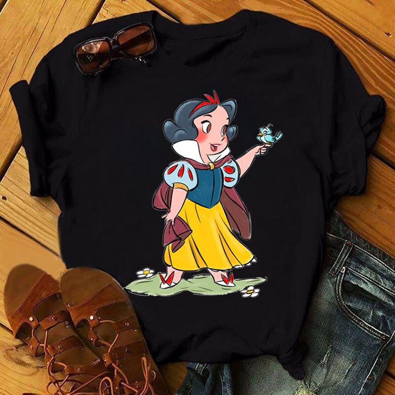 DressBetty - Cute Disney Princess Crew Neck Women's Top
