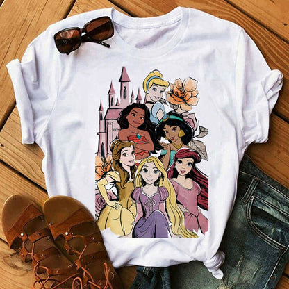 DressBetty - Cute Disney Princess Crew Neck Women's Top