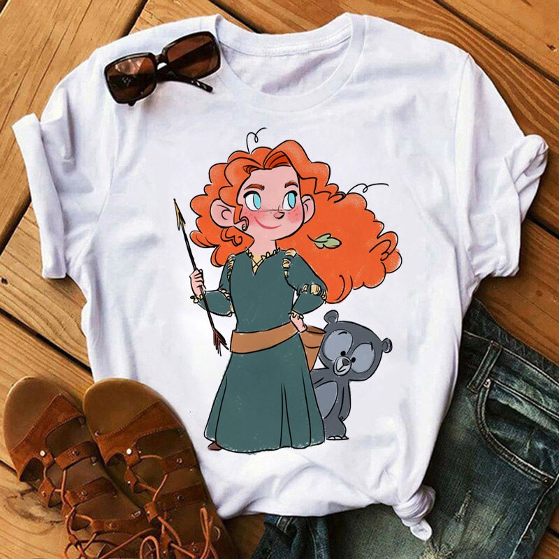 DressBetty - Cute Disney Princess Crew Neck Women's Top