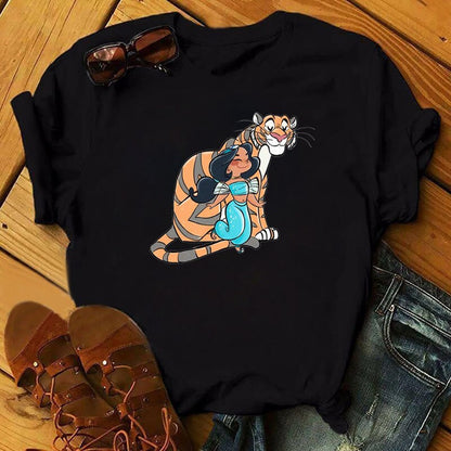 DressBetty - Cute Disney Princess Crew Neck Women's Top