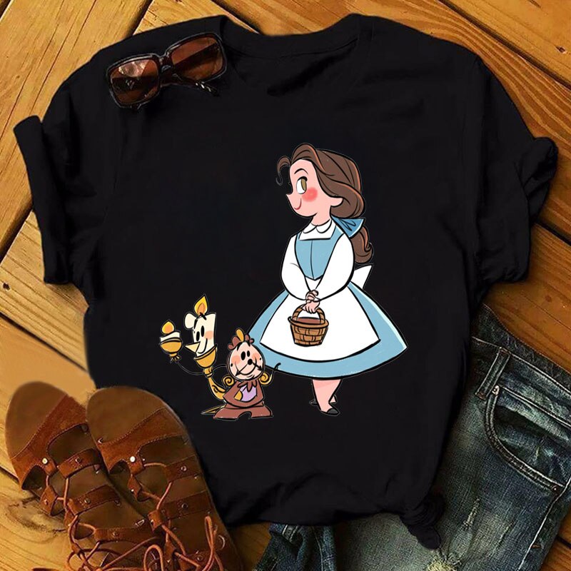 DressBetty - Cute Disney Princess Crew Neck Women's Top