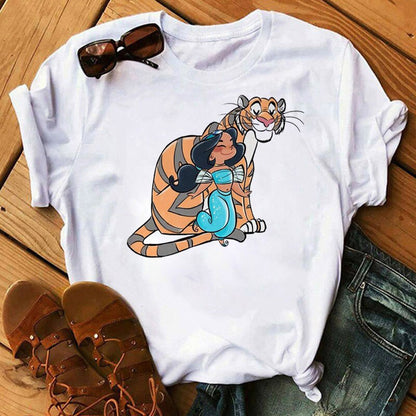 DressBetty - Cute Disney Princess Crew Neck Women's Top