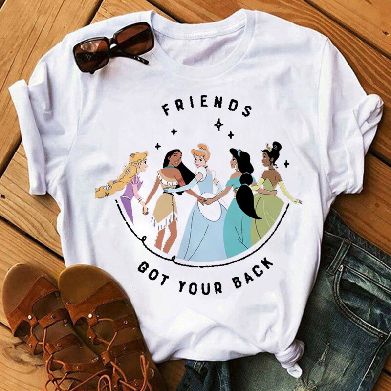 DressBetty - Cute Disney Princess Crew Neck Women's Top