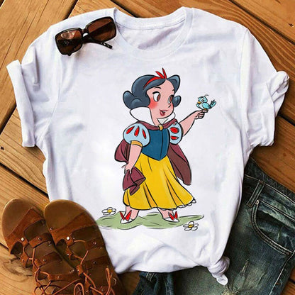 DressBetty - Cute Disney Princess Crew Neck Women's Top