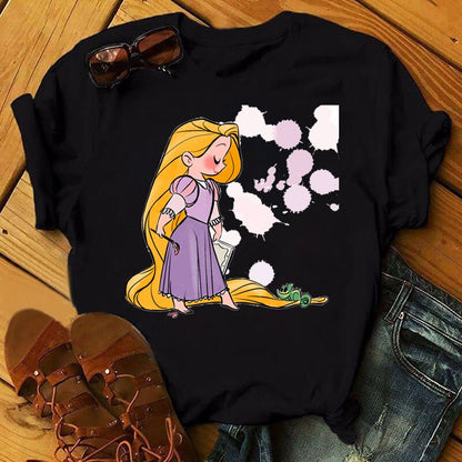 DressBetty - Cute Disney Princess Crew Neck Women's Top
