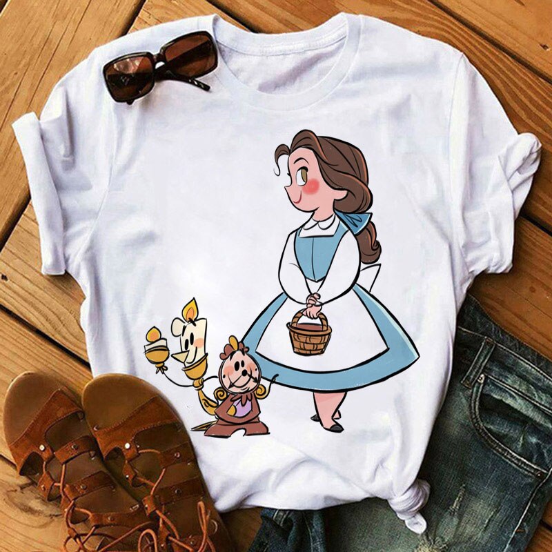 DressBetty - Cute Disney Princess Crew Neck Women's Top