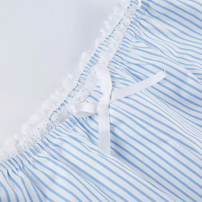 Blue Amalfi Stripe Set