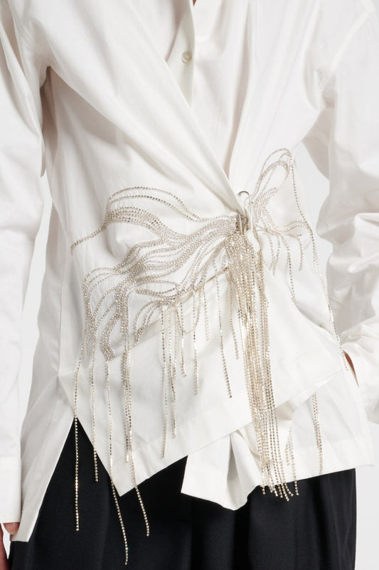 Deborah Rhinestone Embellished Shirt