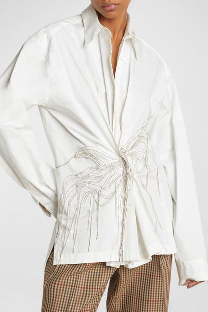 Deborah Rhinestone Embellished Shirt