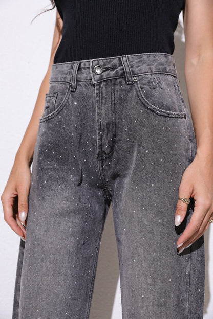 Destroyed Stone Jeans ( No Stretch )