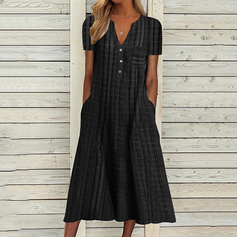 DressBetty - Elegant Chic V-Neck Office Lady Pockets Dresses