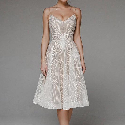 DressBetty - 2024 Elegant Luxury Sexy Long Formal Party Midi Dress