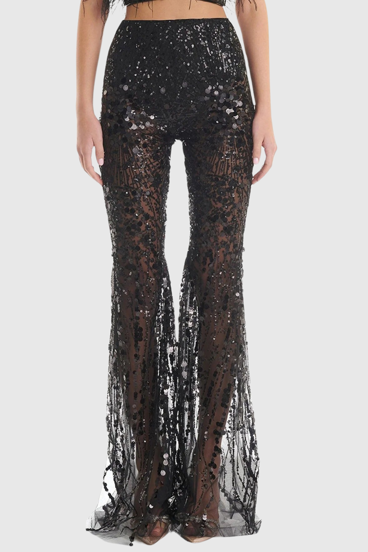 Eleri Feather Sequin Corset Two Piece Set