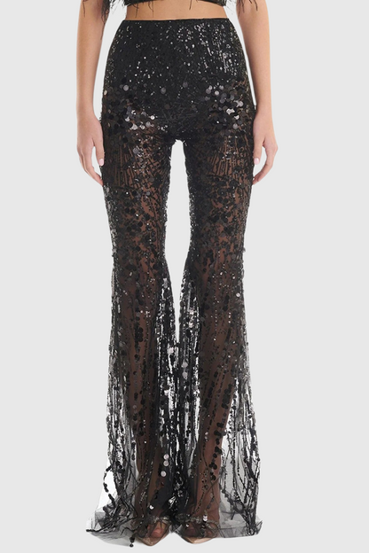 Eleri Feather Sequin Corset Two Piece Set
