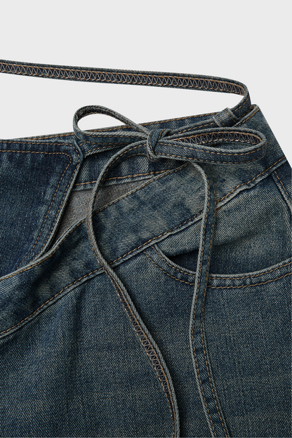 Eva Lace Up Jeans