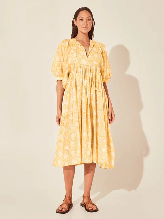 DressBetty - 2024 Comfortable Walking Beachwear Floral Elegant Boho Dress