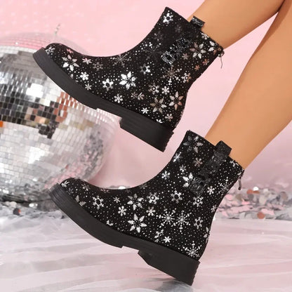 Fashion Shoes Female 2024 Winter Latest Designer Women__ Boots Trendy and Versatile Punk Goth Shoes Botas Altas Plataforma Mujer