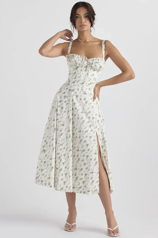 DressBetty - 2024 Fashion Temperament Sleeveless Maxi Casual Summer Floral Dress