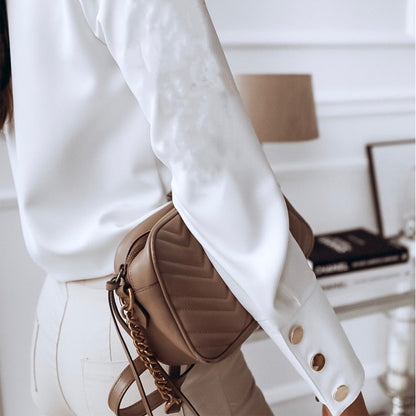 DressBetty - Chic Casual Long Sleeve Blouse