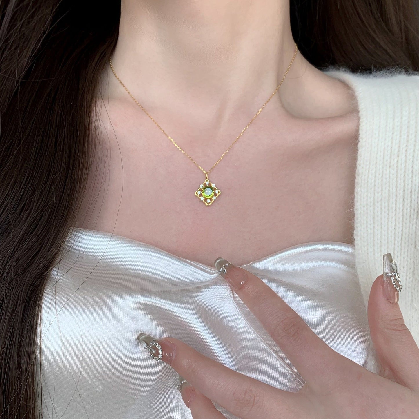 Faye Necklace Solid 925 Silver