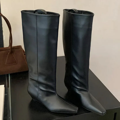 Chic Stylish Comfortable Elegant Trendy Fashion Pointed Toe Knee High Boots