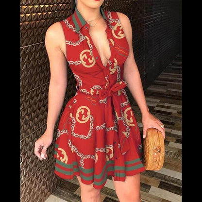 DressBetty - Floral Print Summer Beach Dress