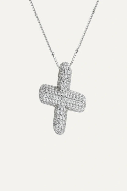 Savannah Diamond Bubble Letter Necklace