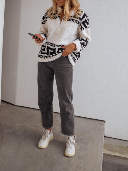 Garner Half Zip Fleece Sweater