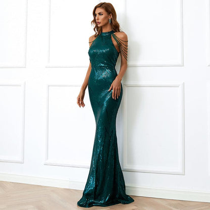 DressBetty - Glitter Sequins Formal Evening Dress