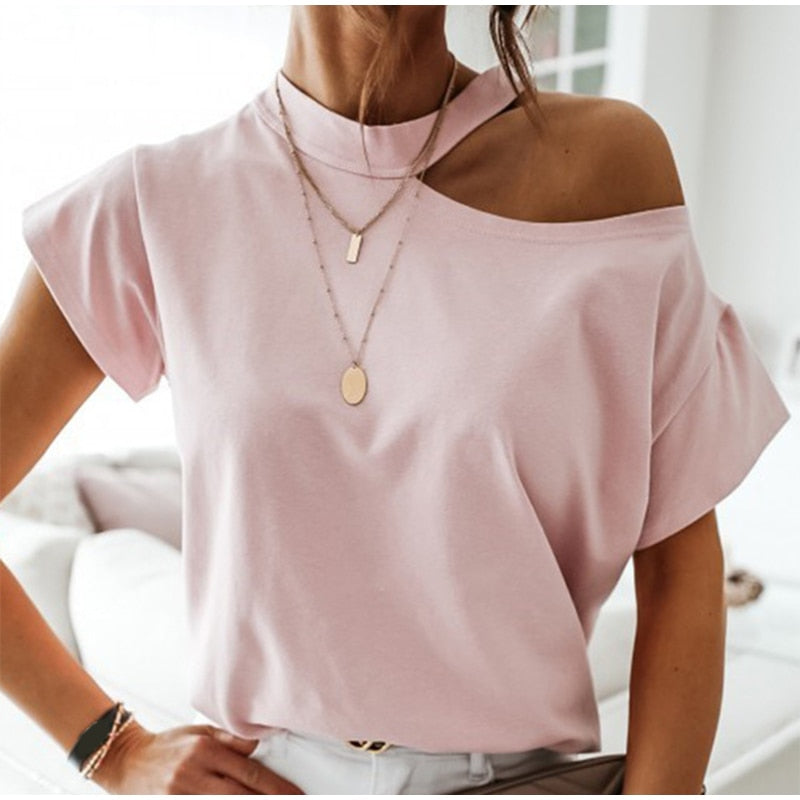 DressBetty - Casual Flashdance Solid Tee