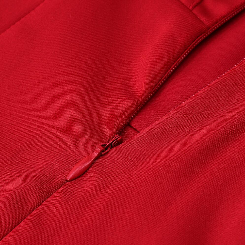 DressBetty - Runway Fashion Sexy Off-Shoulder Split Red Corset Dress