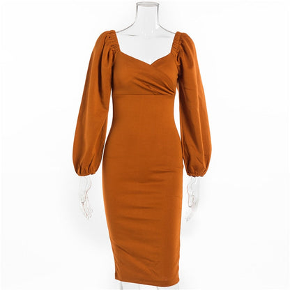 DressBetty - Classic Christmas Evening Formal Date Office Party Midi Dress