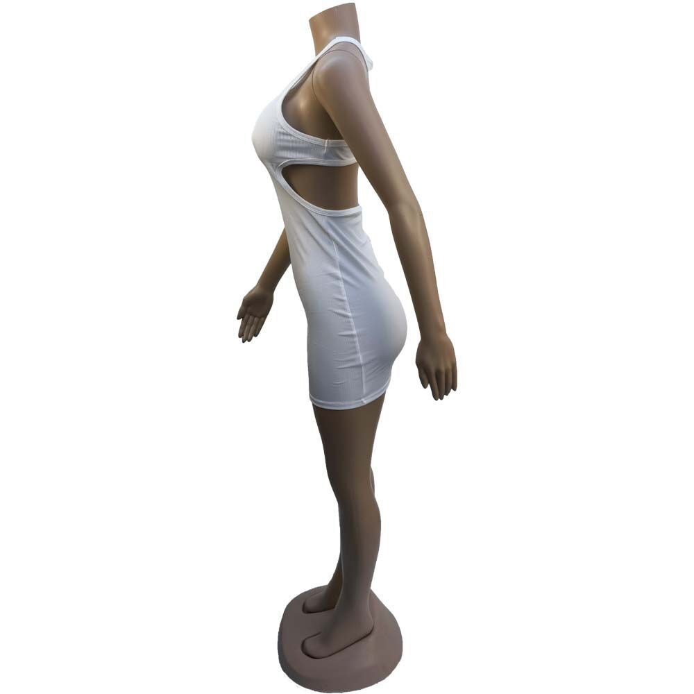 DressBetty - Sexy Mini Dress Summer Plain White Black T Shirt Dresses For Women