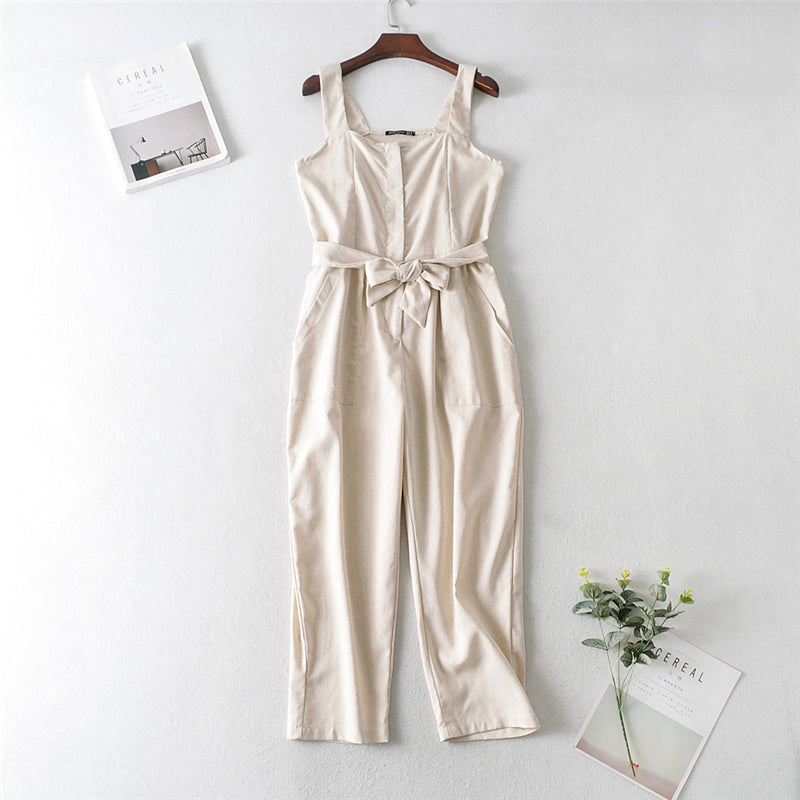 DressBetty - Bohemian Cotton Linen Jumpsuit