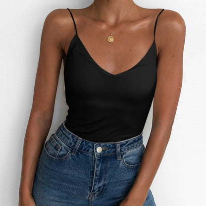 DressBetty - V Neck Basic Cami Top