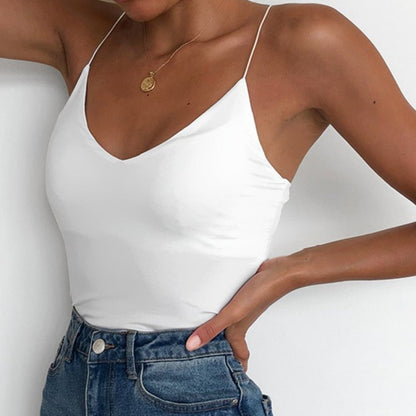 DressBetty - V Neck Basic Cami Top
