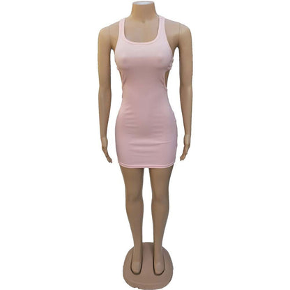 DressBetty - Sexy Mini Dress Summer Plain White Black T Shirt Dresses For Women