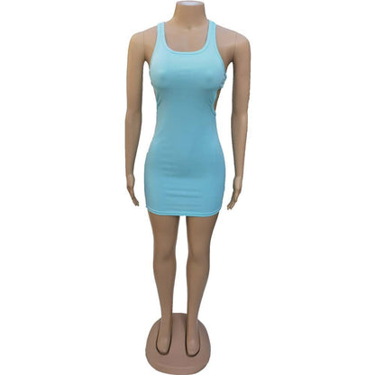 DressBetty - Sexy Mini Dress Summer Plain White Black T Shirt Dresses For Women