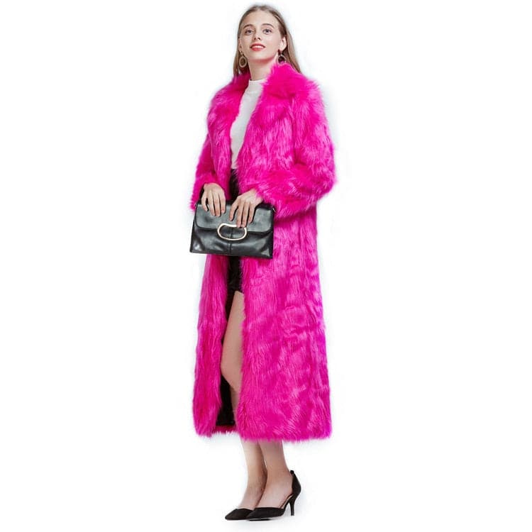 DressBetty - High Street Luxury Long Faux Fur Coat