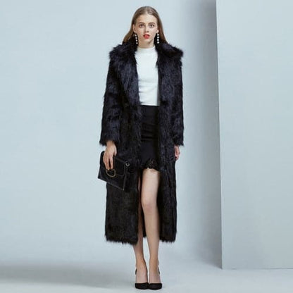 DressBetty - High Street Luxury Long Faux Fur Coat