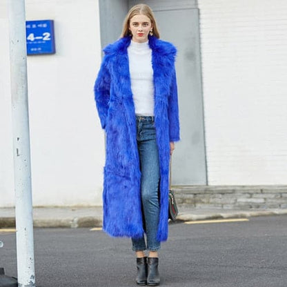 DressBetty - High Street Luxury Long Faux Fur Coat