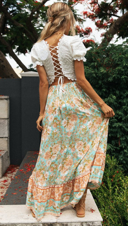 DressBetty - Vintage Tassel Lace Beach Blouse