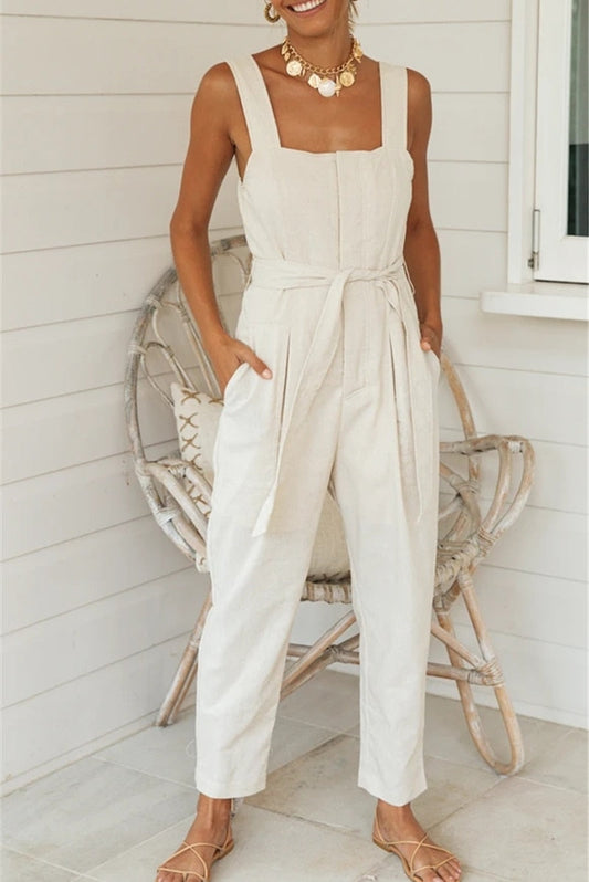 DressBetty - Bohemian Cotton Linen Jumpsuit