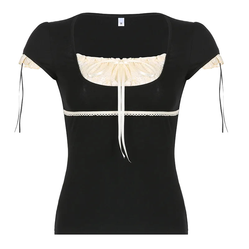 DressBetty - 2024 Hot Summer Skinny Tees for Ladies with Folds