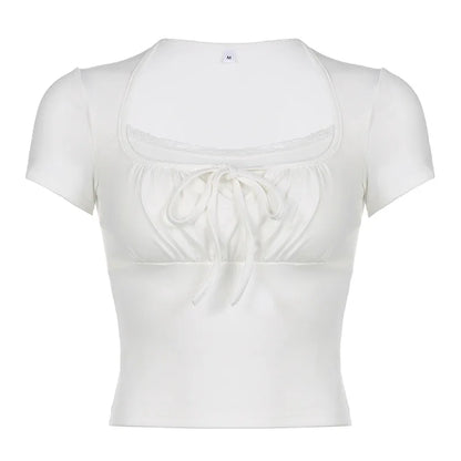 DressBetty - 2024 Hot Summer Skinny Tees for Ladies with Folds