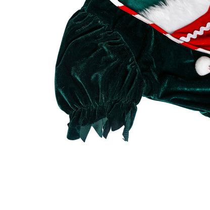 DressBetty - Christmas Santa Claus Costume Funny Green Elf Cosplay 5Pcs Set