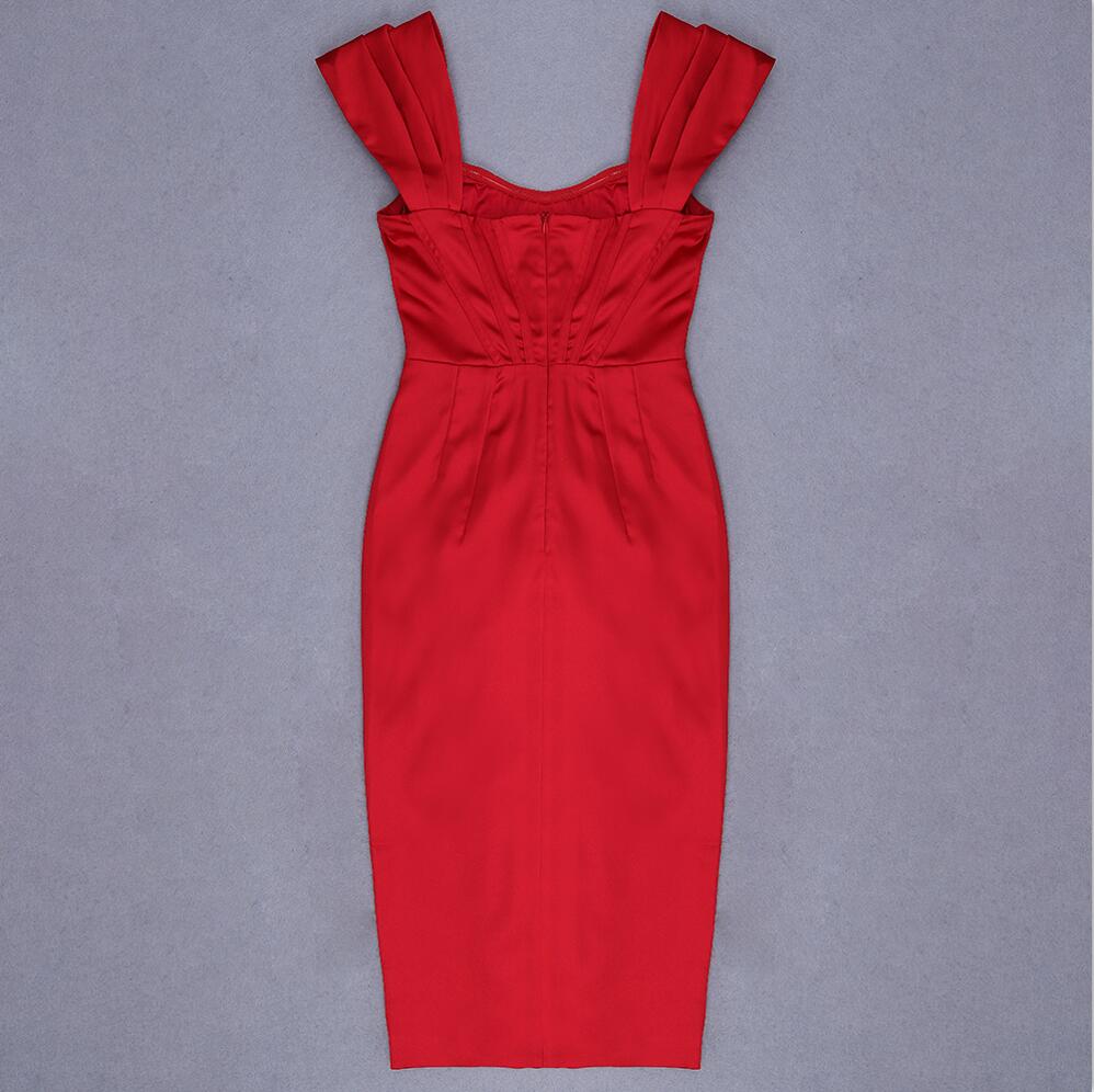 DressBetty - Runway Fashion Sexy Off-Shoulder Split Red Corset Dress
